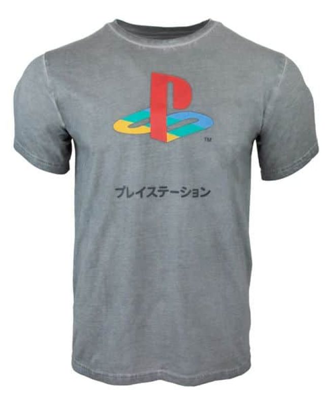 Officially Licensed PlayStation - PlayStation T-Shirt - Grey